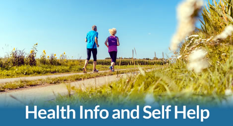 Persons out exercising in the country