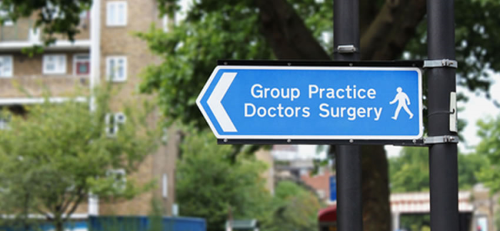a traffic sign reading group practice doctors surgery